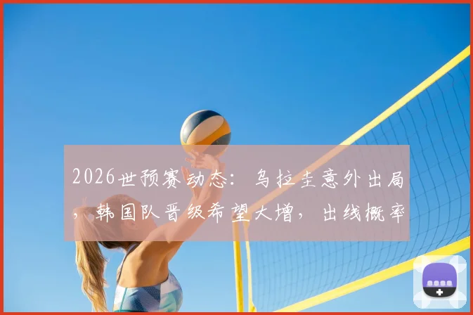 2026世预赛动态：乌拉圭意外出局，韩国队晋级希望大增，出线概率回升至66%深度解读